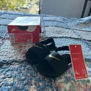 NWT Nike Kawa Slide Black Toddler sz 4c